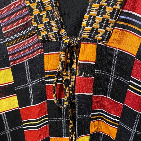 We Be Bop Vintage Colorful Geometric Patterned Cardigan and under top size 1X - Picture 12 of 16